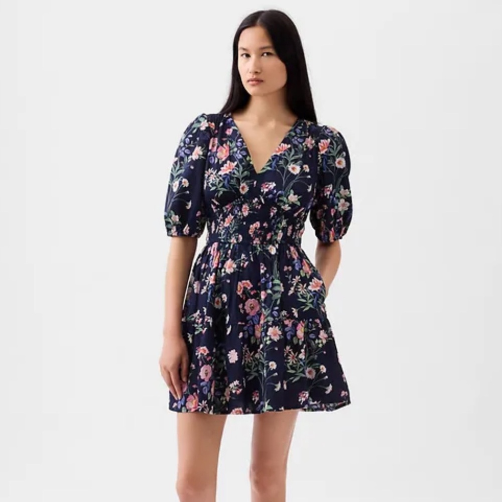 Gap Navy Floral Dress
